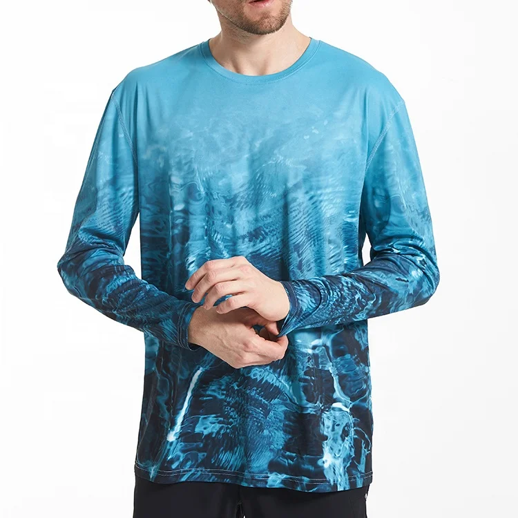 Moisture Wicking Fishing Clothing Shirt T Shirt Custom Long Sleeve Shirt Fishing