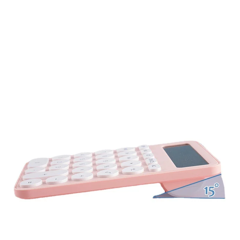 Calculators Desktop Size 6.3 * 4.3in/16 * 11cm, DECKLIT Battery 12 Digit Desk Calculator Extra Large LCD Display