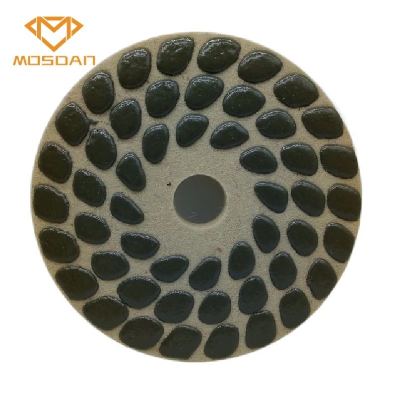 9 Inch Cyclone Wool Base Soft Concrete Floor Diamond Polishing Pads