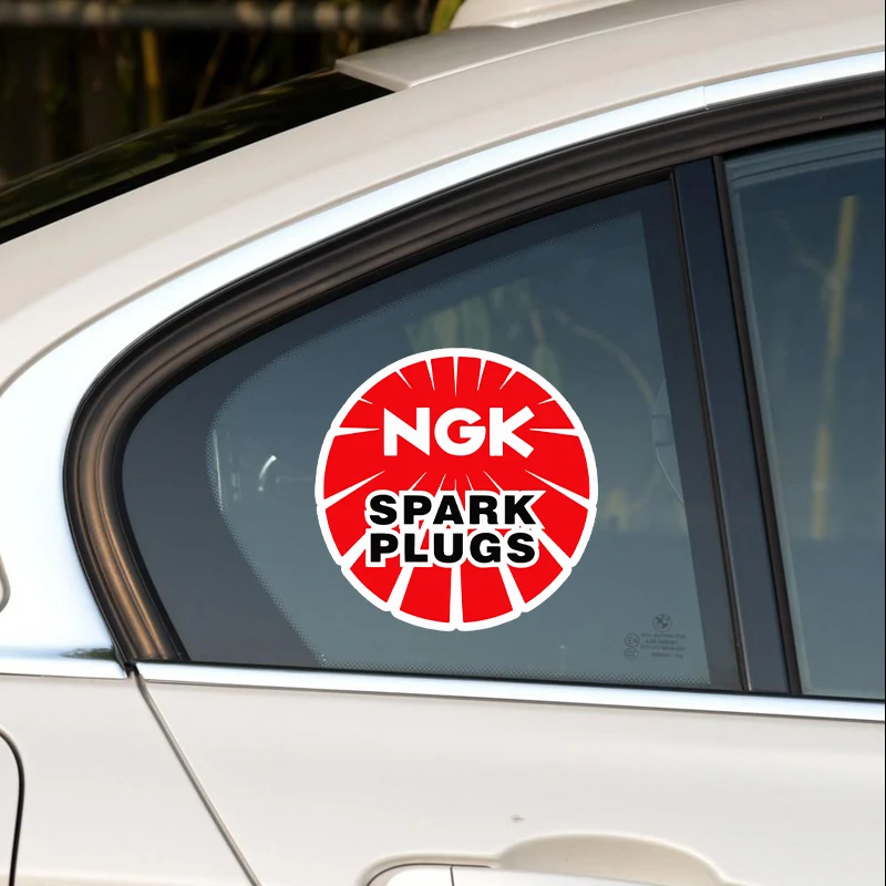 NGK Spark Plug Custom Car Sticker Waterproof Reflective Film Body Decoration Personalized Creative Design