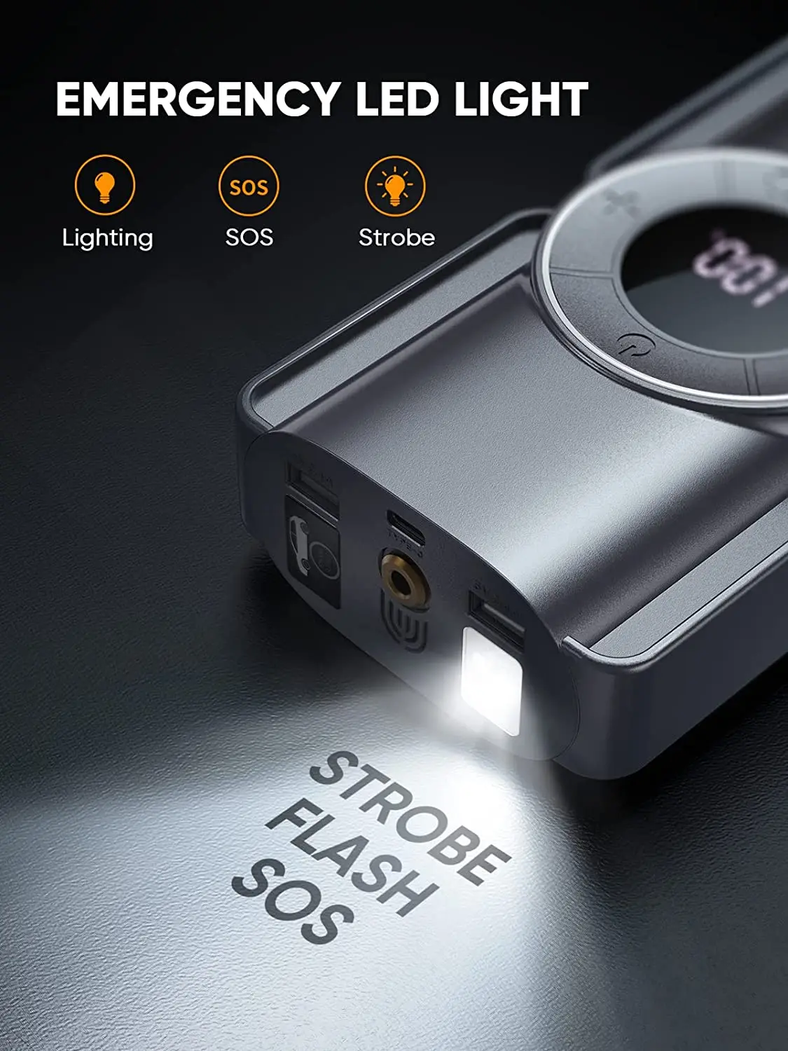 New tire inflator portable air compressor car charger powerbank jump starter for car battery jump starter