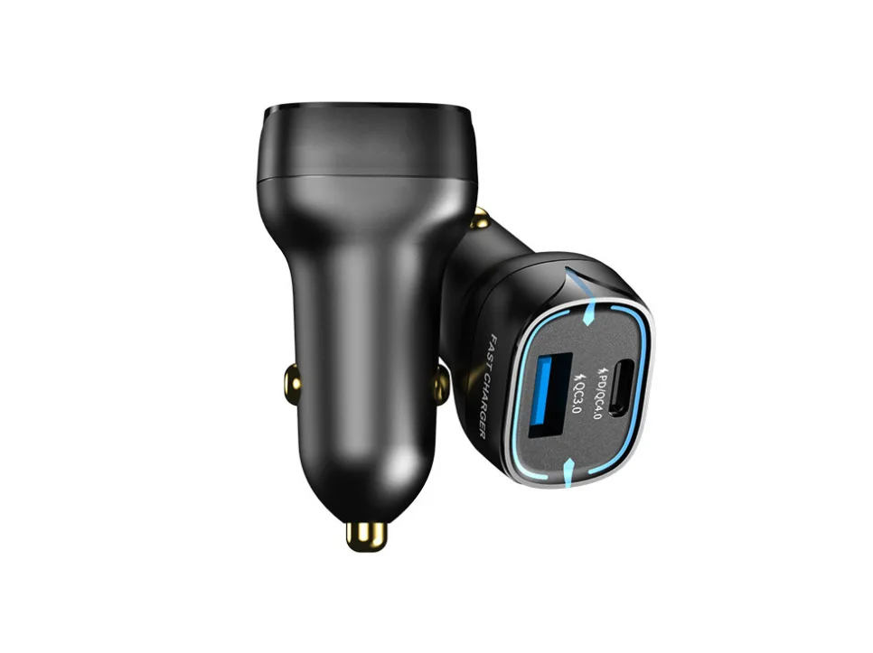 PD3.0 USB C Car Charger 48W Fast Charging QC3.0 USB Car Charger Adapter