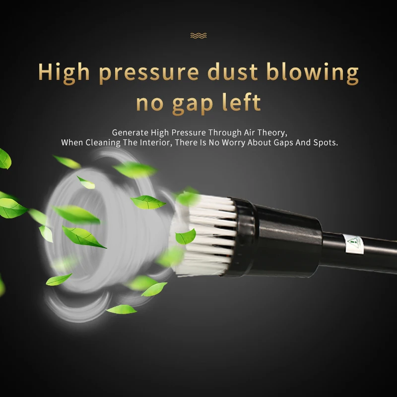 High Pressure Air Blow Gun Dry Cleaning Tool Durable Brushed Horn Cleaner