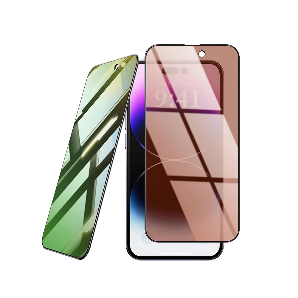 Privacy Transparent Anti-blue Light Ray Eye Protect HD Screen Protector For IPhone 14 13 12 11 Pro Max