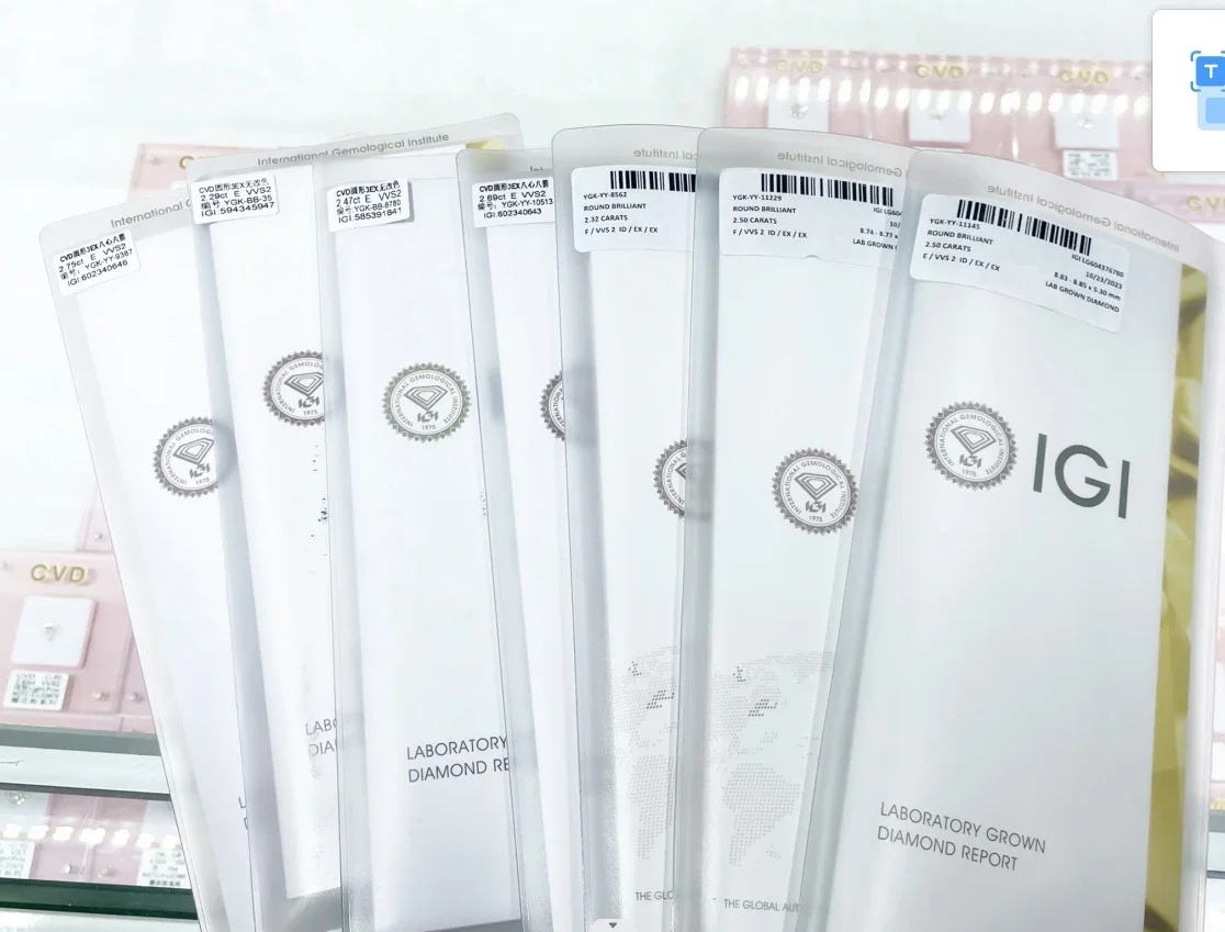 CVD Cushion Cut 0.51ct -4.55ct VS+ SI1 SI2 Matched Jewelry IGI NGTC Certificated Lab Grown Blue Diamonds