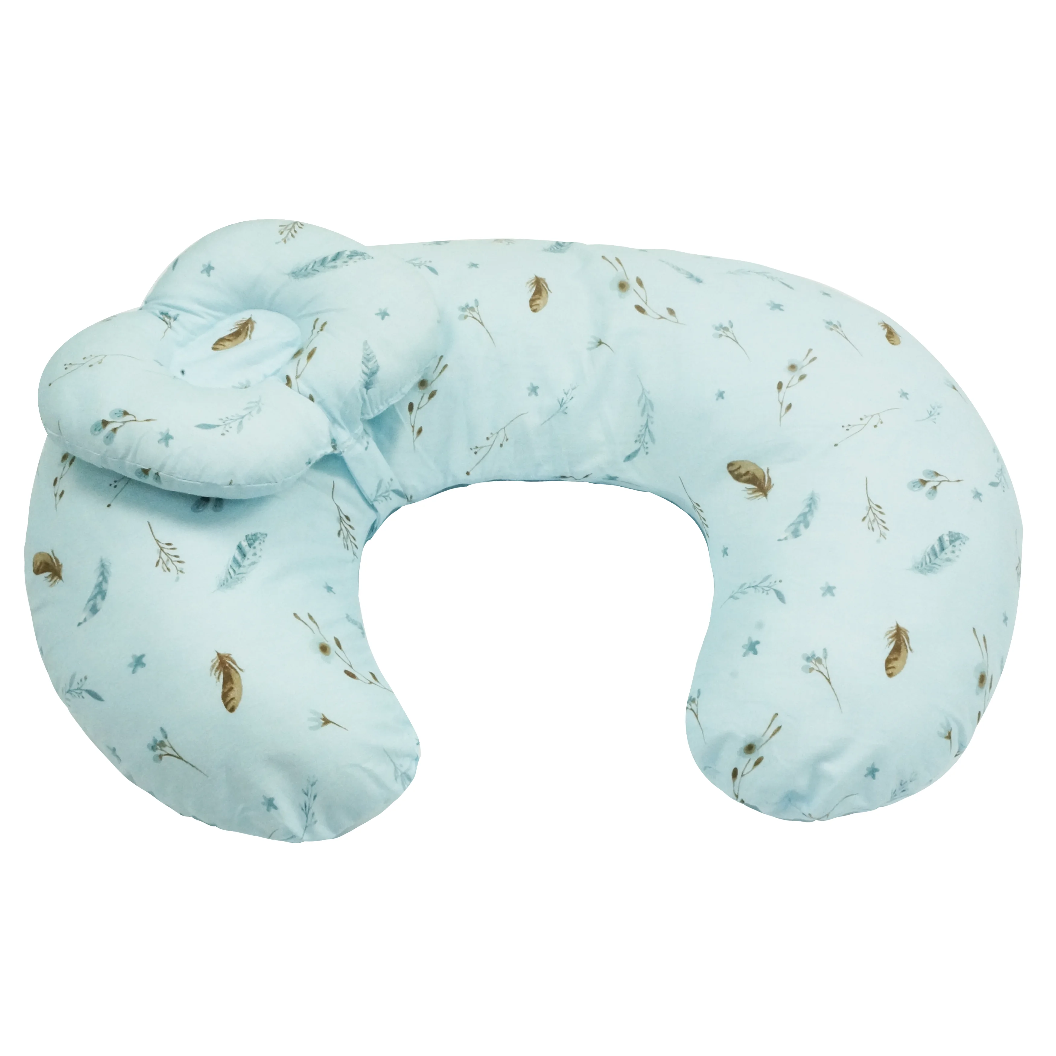 Breastfeeding Baby Support Pillow With Head Positioning Tray Nursing Pillow for Boys & Girls Newborn Infant Feeding Pillow