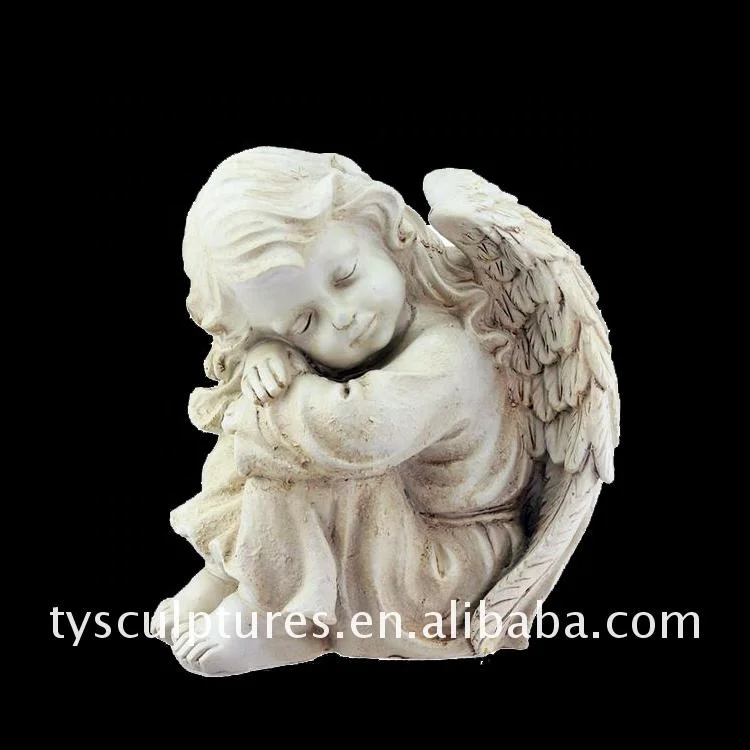 Garden decor life size granite baby angel statue marble cherub holding up book sculpture