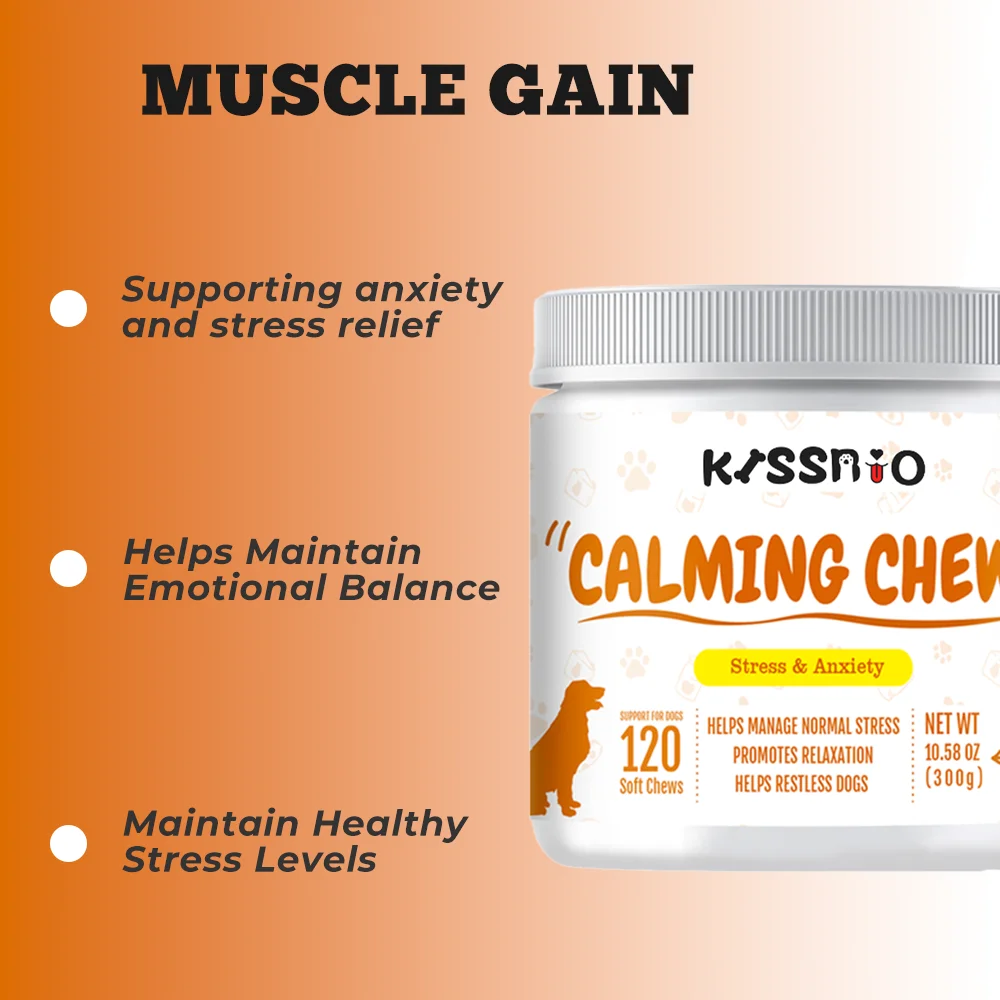OEM ODM CALMING CHEWS SOFT CHEW SUPPLEMENTS FOR DOGS