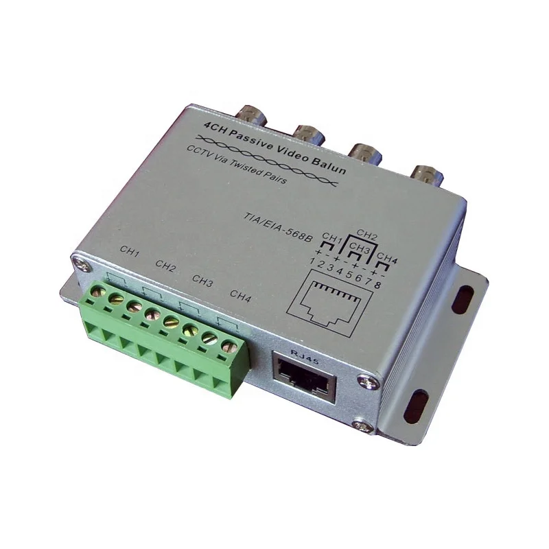 4 channel UTP passive transceiver, utp transceiver for cctv