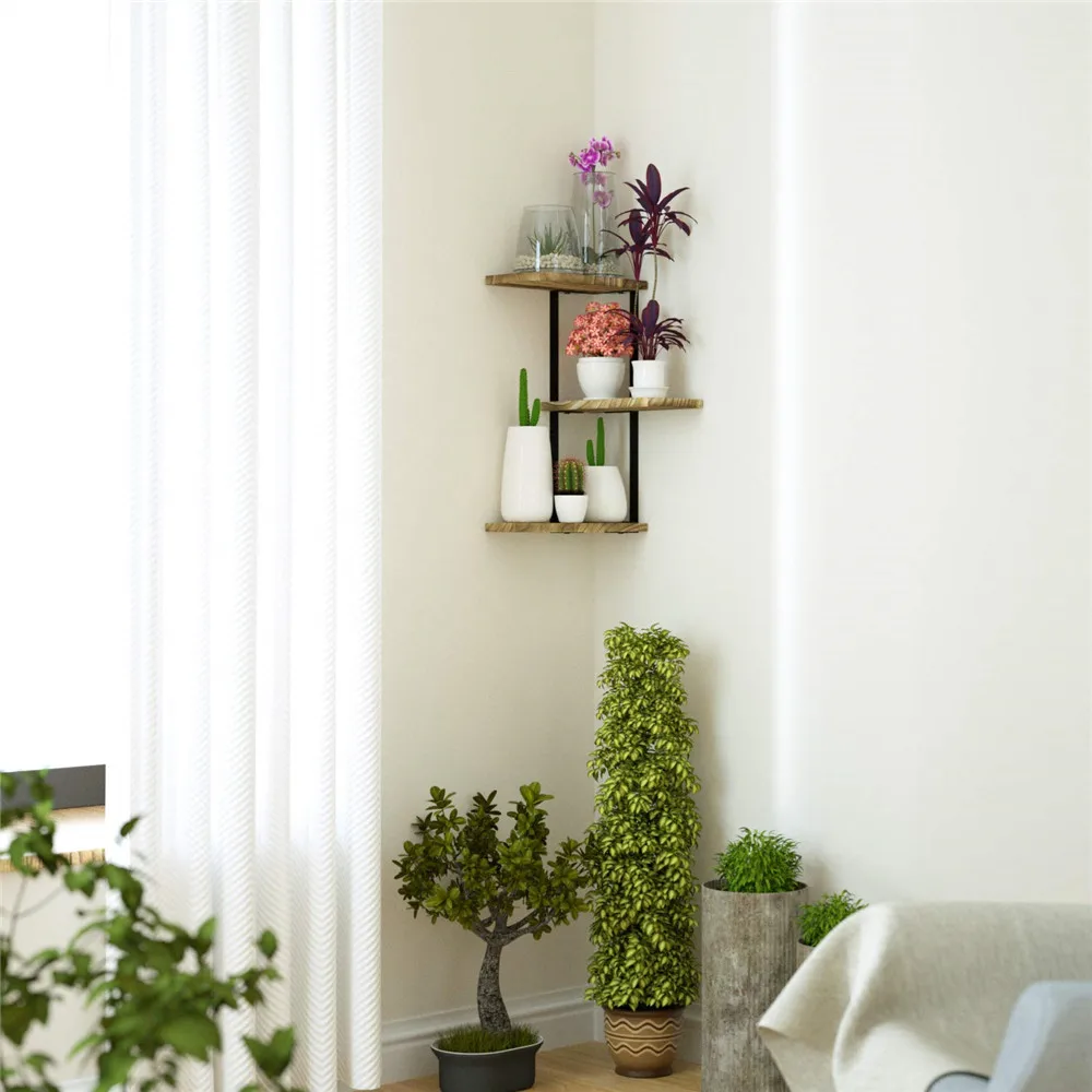 Corner Shelf Wall Mount of 3 Tier