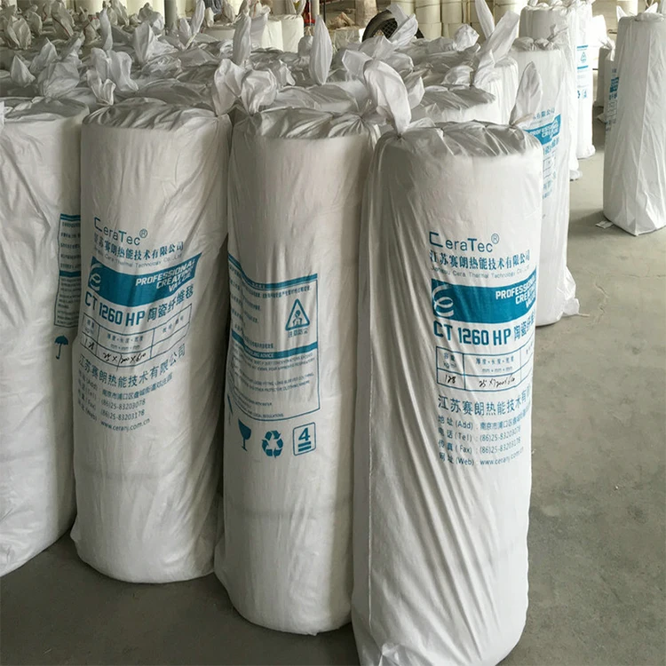 Ceramic Fiber Blankets Covered with Alumina Foil Machine Roll Packaged Carton