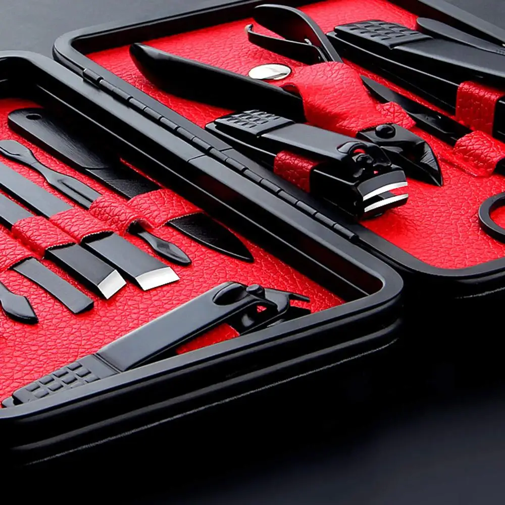15 Pcs High Stainless Steel Nail Cutter Kit File Sharp Nail Scissors Nail Clippers Sets