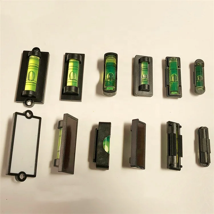 Acrylic small mini  bubble level colored cylinder Colorful Magnetic Circular precision bubble spirit level