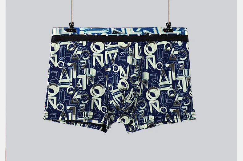 Nylon Men Boxers Shorts Fashion Mid-rise Panties Ice Silk Boxer Briefs Wholesale High Quality Canned 4 Packs for Men Knitted