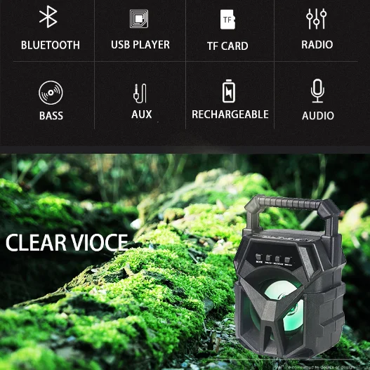 wireless portable outdoor speaker with FM radio 4 inch factory price wholesale