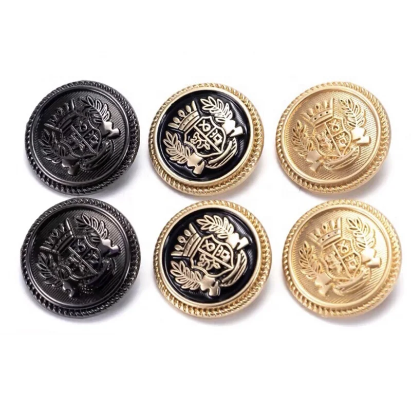 Оптовая продажа с фабрики, высокое качество, изготовленный на заказ, фирменный логотип, металлический хвостовик, кнопка для шитья, золото, металл, цинковый сплав, хвостовик, кнопки для пальто