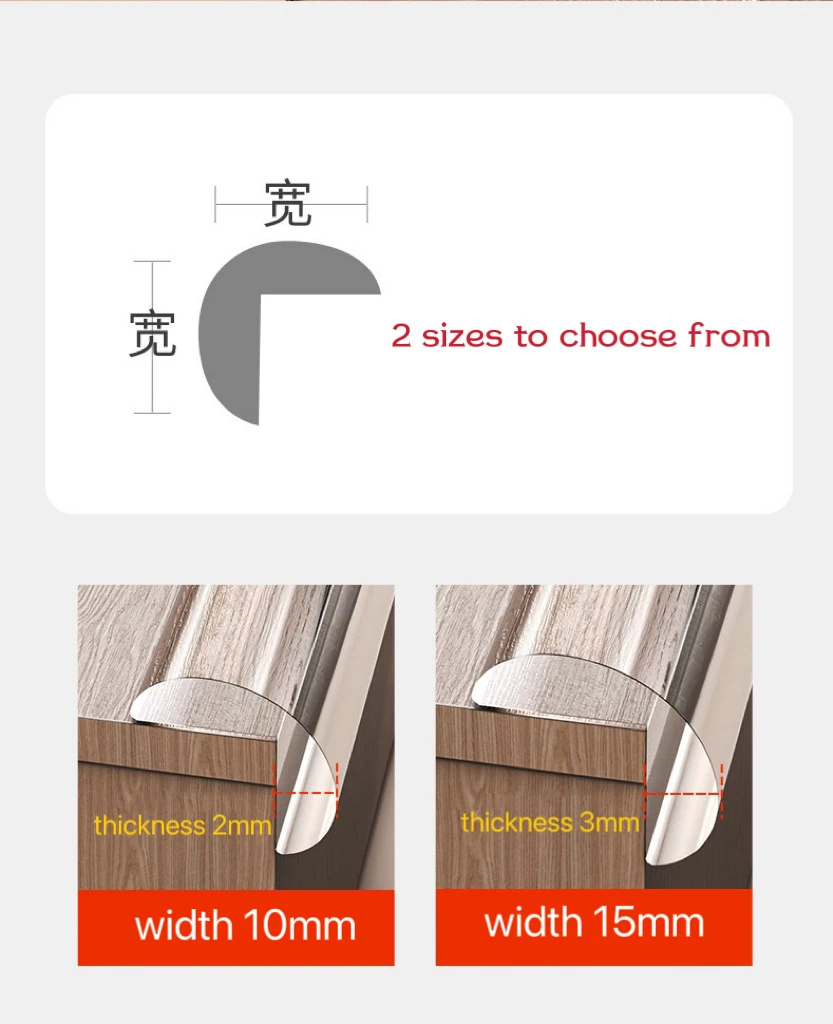 Factory Wholesale Retail Furniture Safety Guards Protecting Infant Baby Proof Corners and Edges Soft Baby Protector Products