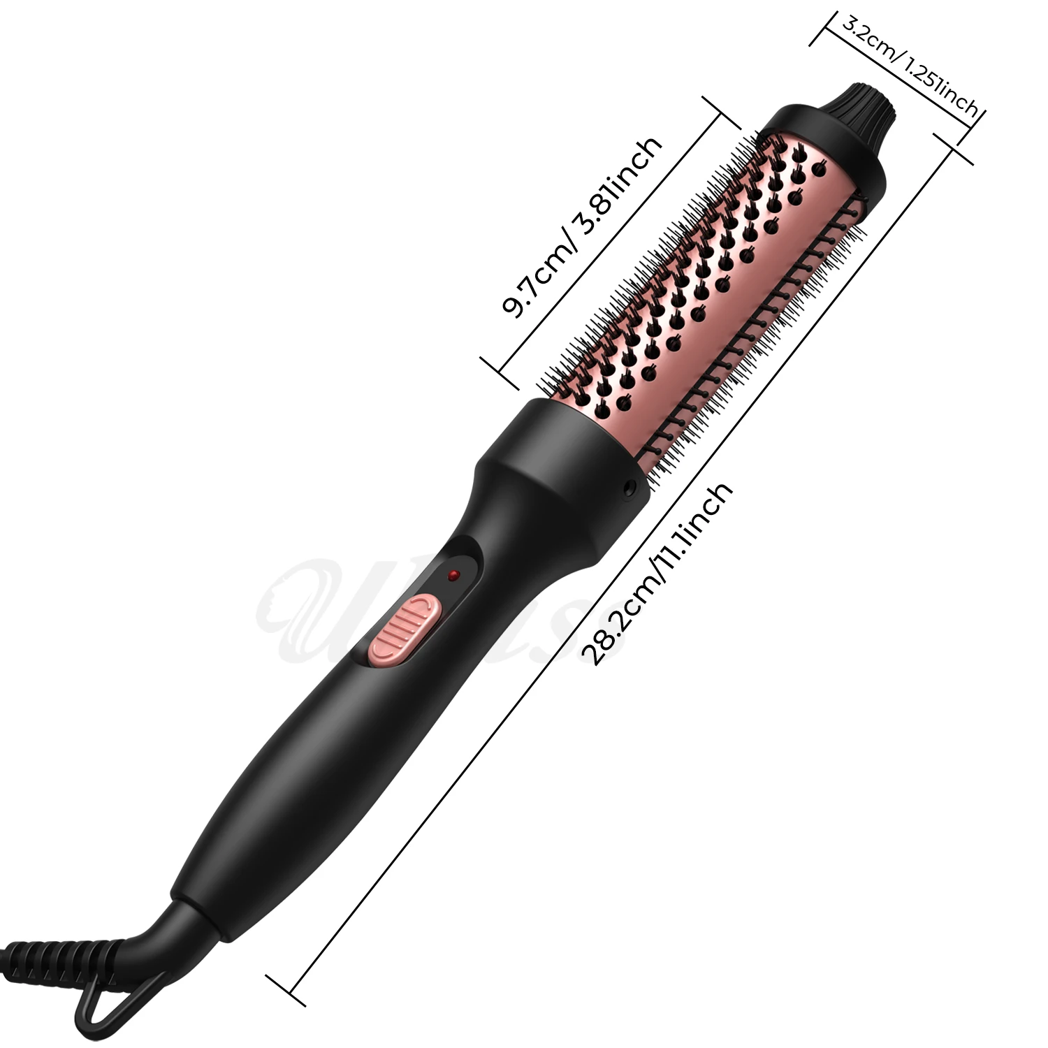 32mm dual PTC fever comb 3 in 1 curling iron roller comb Women fashion inner buckle