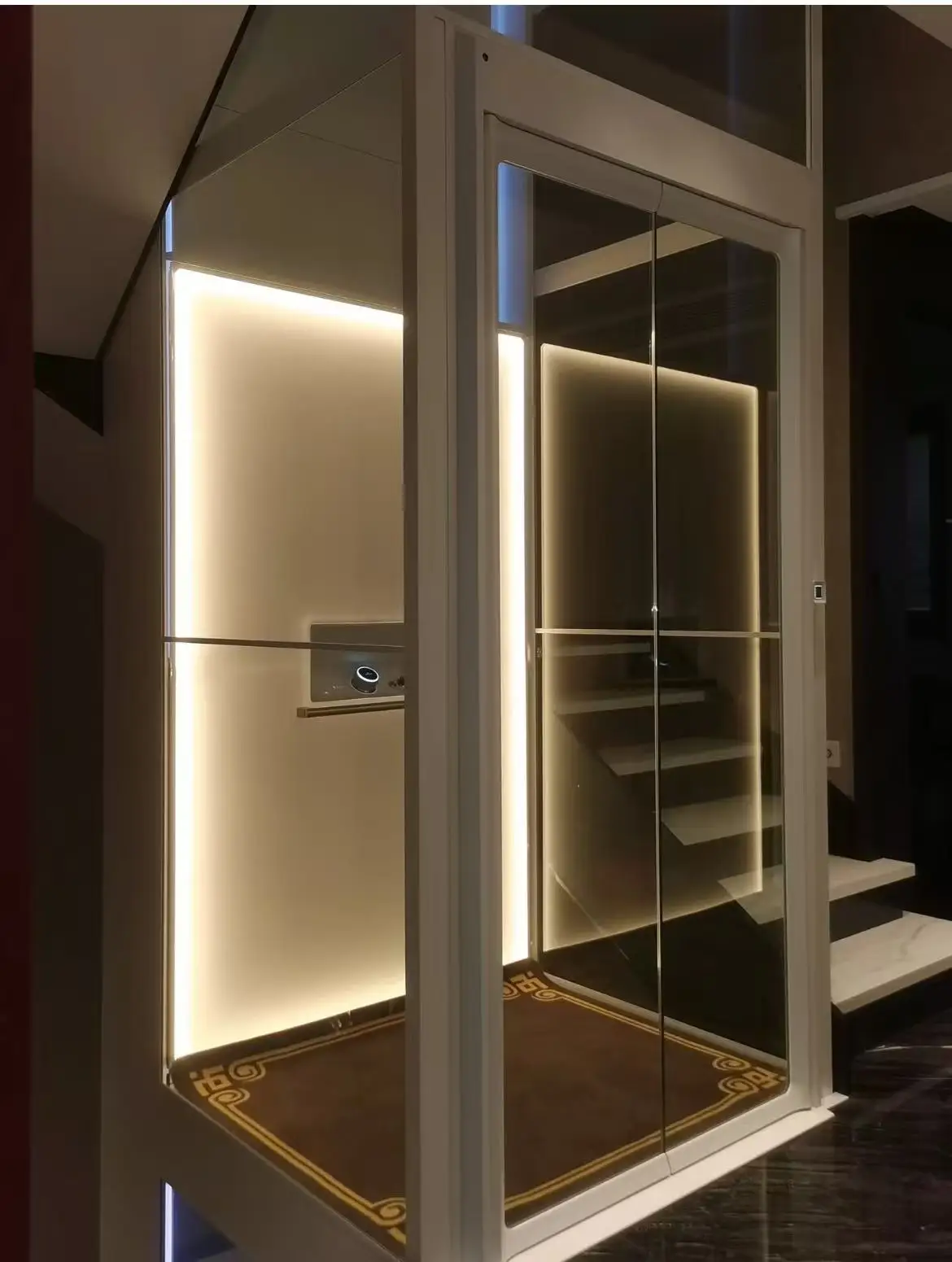 Home Residential Villa Lift Residential Elevator Small Home Lift Hydraulic House Lift Elevator