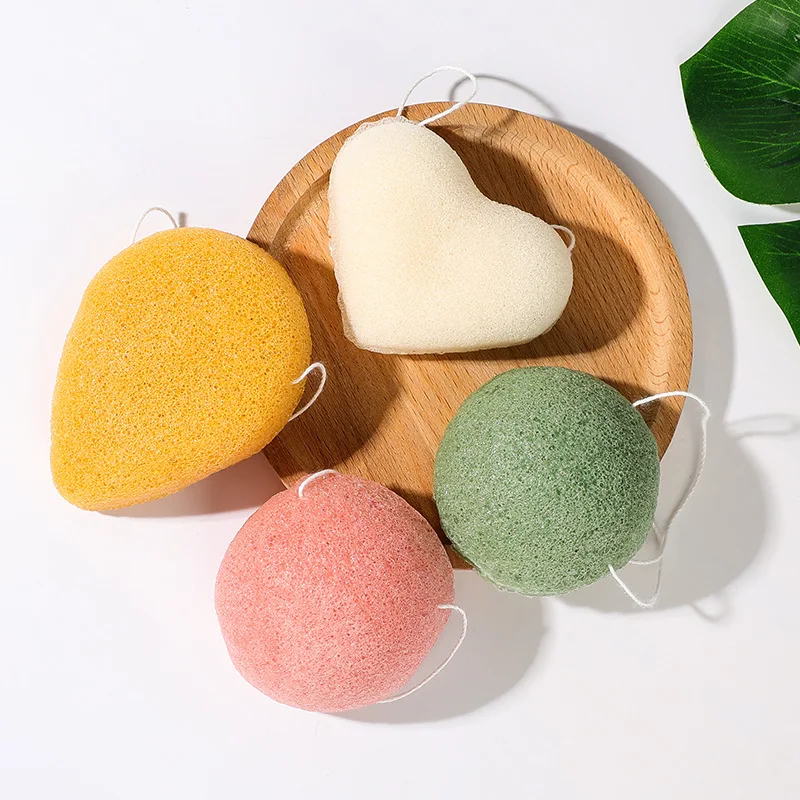 sponge konjac cellulose sponge facial Beauty face wash and remove makeup pva sponge wheel