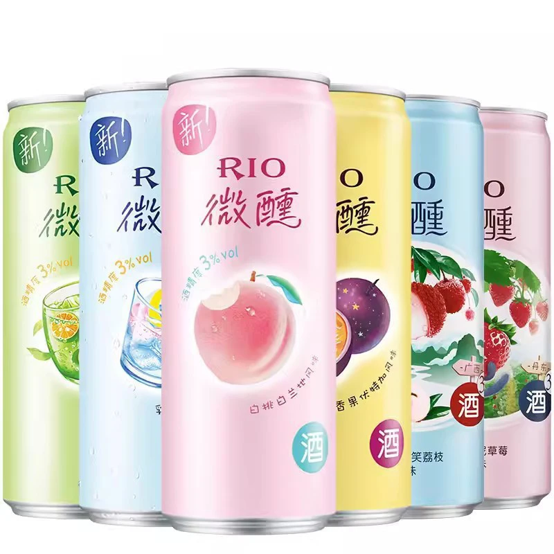 alcohol wholesale 330ml Fruity flavors low alcohol drinks 3% low alcohol cocktails