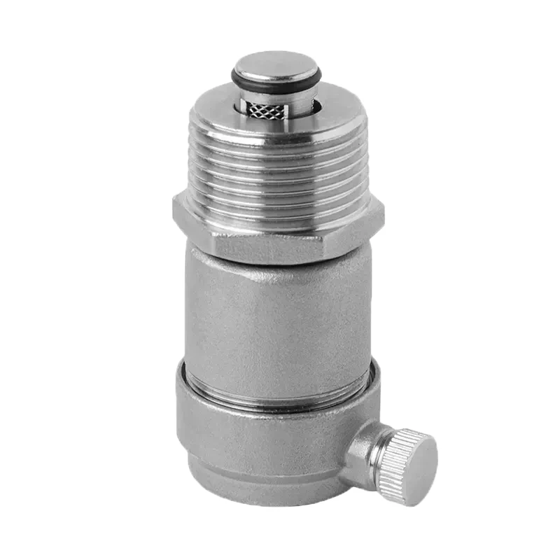 304 Stainless Steel Automatic Exhaust Valve Silk Buckle Tap Water Pipe Bleeder Valve Door Emptying Water Purification Valve