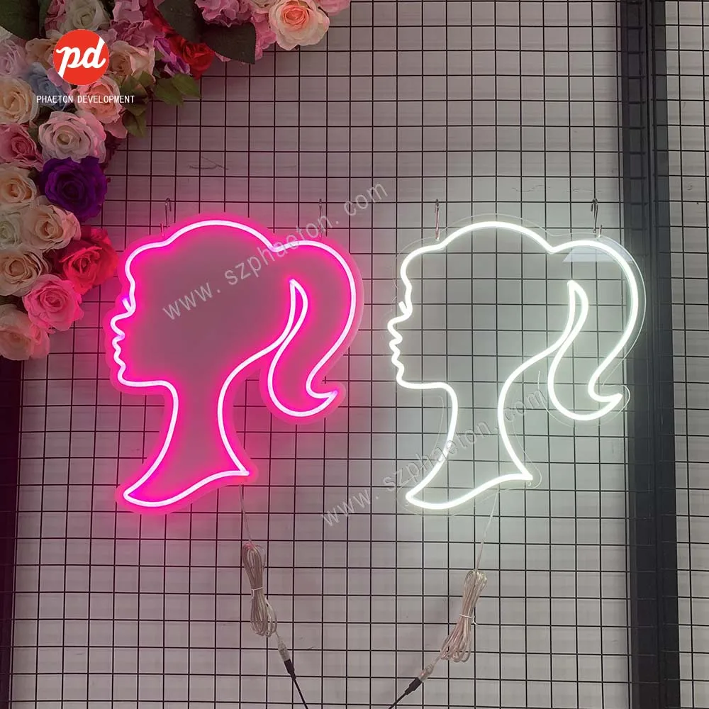 Barbie Girl Decoration Neon Light Sign Fabulous Barbie Theme Party for 1st 2nd 3rd 4th 5th Birthday