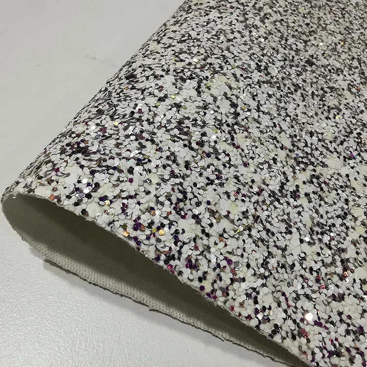 Special Design Decoration Shoes bags Grade 3 Chunky Glitter Light Change Glow in the dark material leather fabric