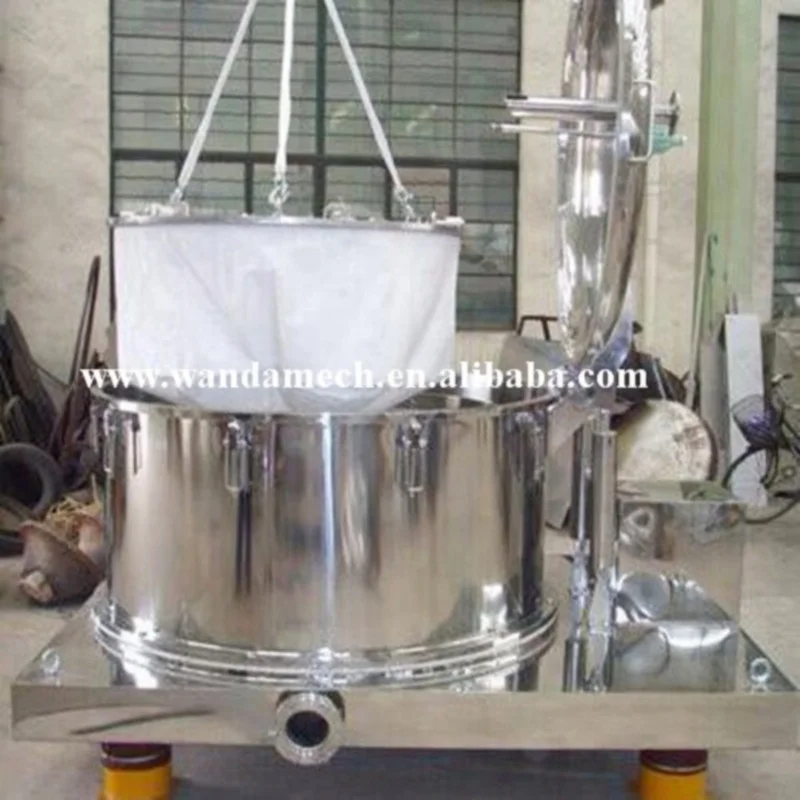 China PD1000 Efficiency Solid Liquid Hanging Bag Filter juice centrifuge plate discharge centrifuges