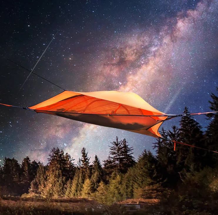hot selling High suspended designed camping triangle hanging family camping tree tent