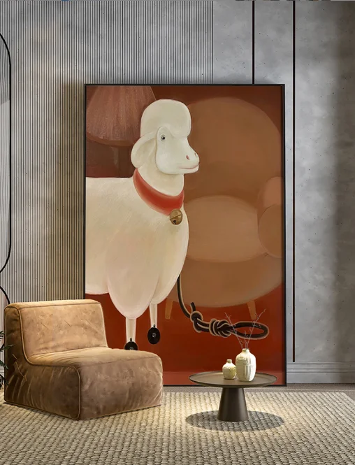 BIGIMAGE porcelain modern glass wall paintings artist art work decorative fashion style crystal painting reproduction