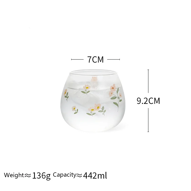 customization logo transparent borosilicate glass lemonade juice coffee cup