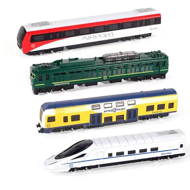 KUNYANG 1:48 Russian Intercity Rail Bullet Train Model Vintage Green Die-Cast Mini Car Unisex Simulation Packaging