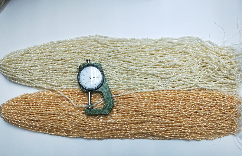 Fresh Water Pearl Natural Pearl Potato Shape White 2-3mm 15 Inch Cultured Freshwater Pearls