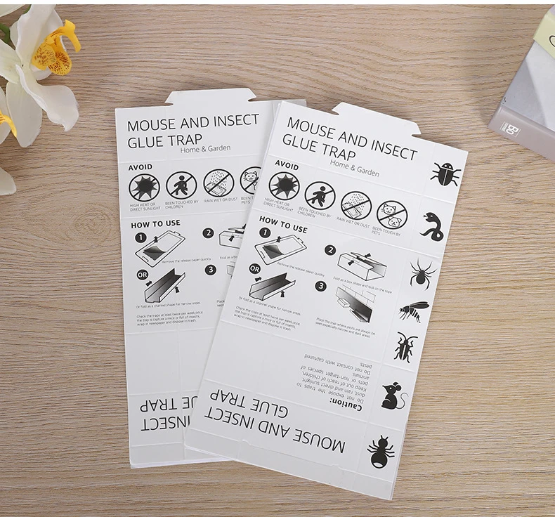 DD2509  Strong Adhesive Paperboard Killing Mice Pre Baited Sticky Rat Mouse Glue Trap for Mice and Rats