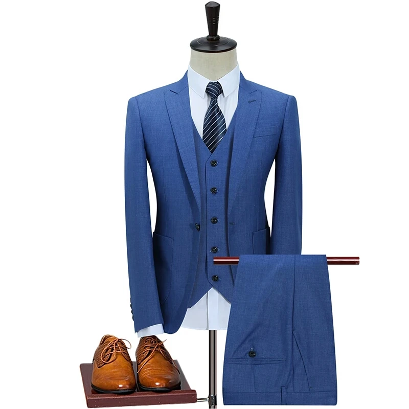 High quality royal blue coat pant photos designs wedding turkey Italy men suit for office