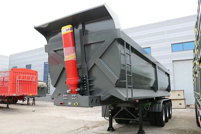 3 оси 40 Cbm доставка сена аренда торцевые и нижние самосвалы