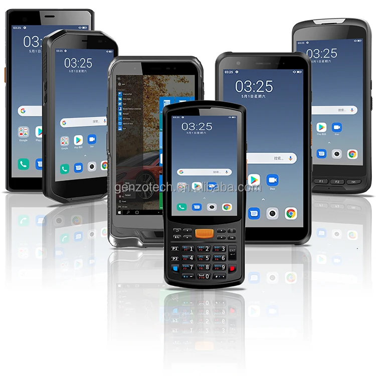 GENZO Mobile data collection terminal 1D 2D barcod scanner pda IP67 Android Industrial handheld Rugged Pdas
