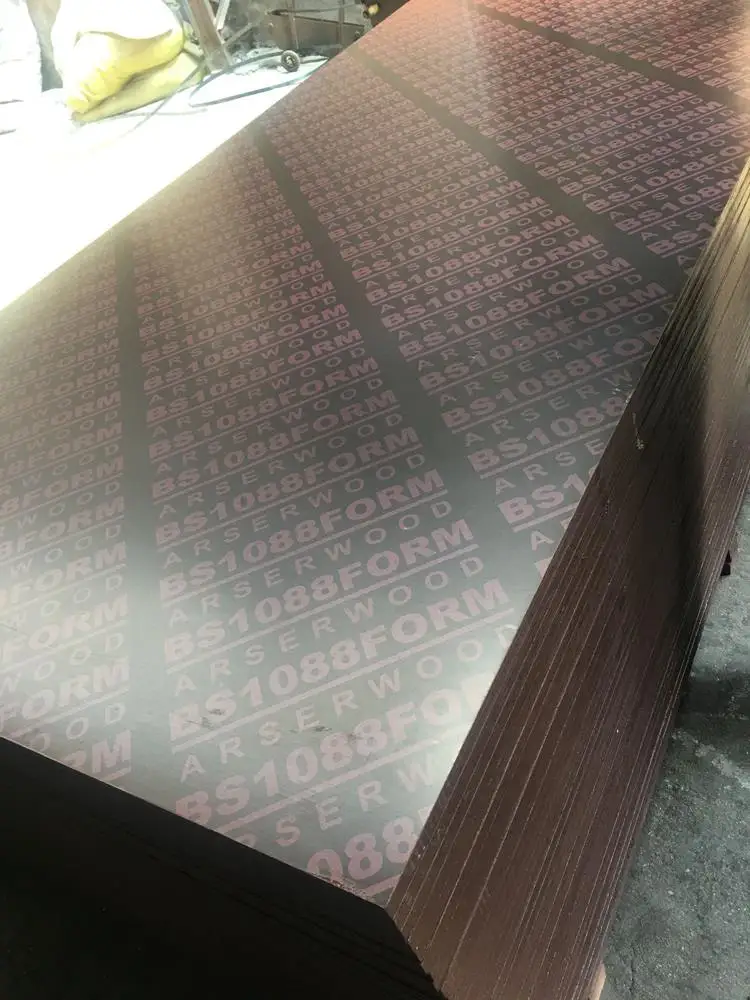 ARSERPLEX Premium Two Hot Press High Quality Black and Brown Marine Plywood Construction Plywood