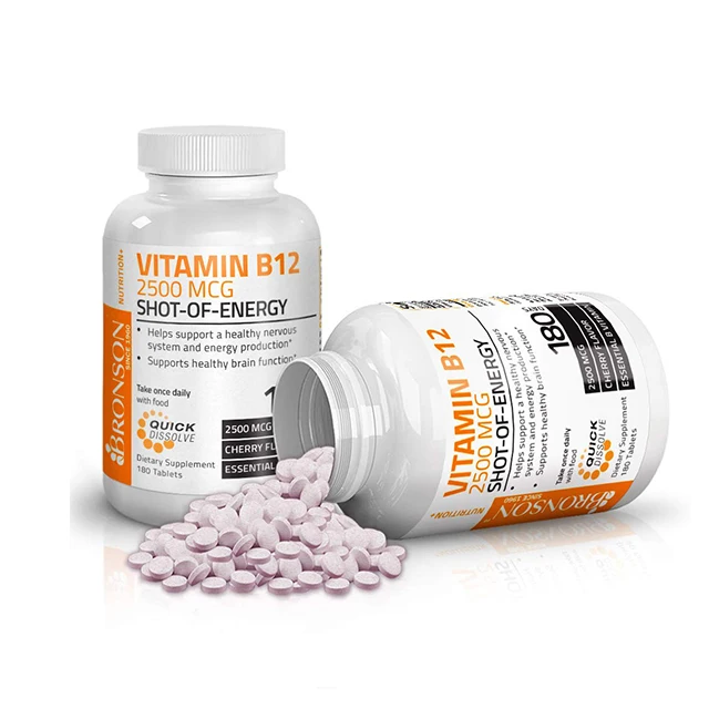 2500mcg Quick dissolve Vitamin B12 Dietary supplement Tablets
