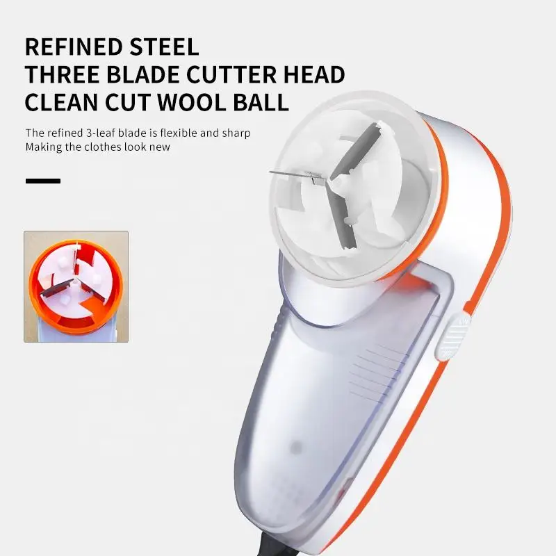 Wool Ball Tnimmer Epilator Easy to Carry and Clean Kemei Km-241 Three Knife Net Electric Lint Remover Clothes