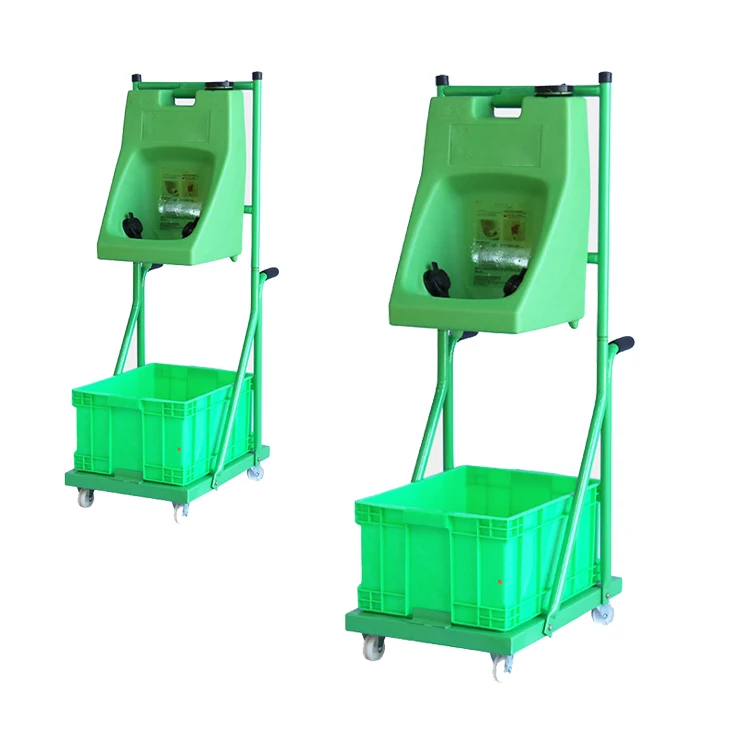 Portable ABS Emergency Safety Shower and Eyewash Combination with Trolley PC Frame Eye Protection