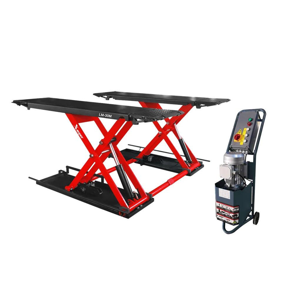 Superior  ultra-thin scissor lift  Passenger Cars  with mobile tool