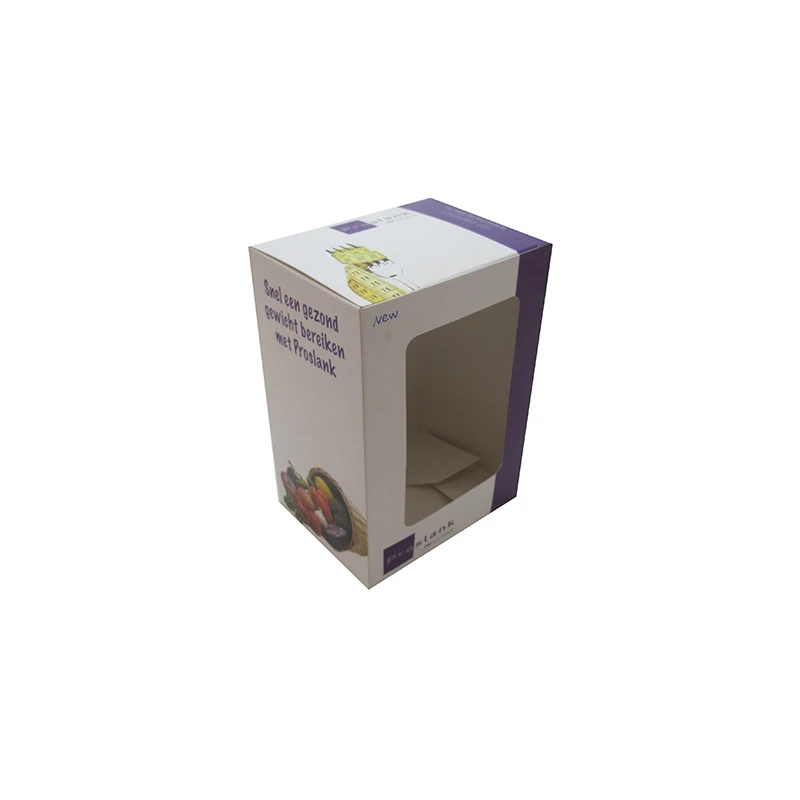 Personalized Custom Cardboard Euro paper packaging craft Kraft box with window