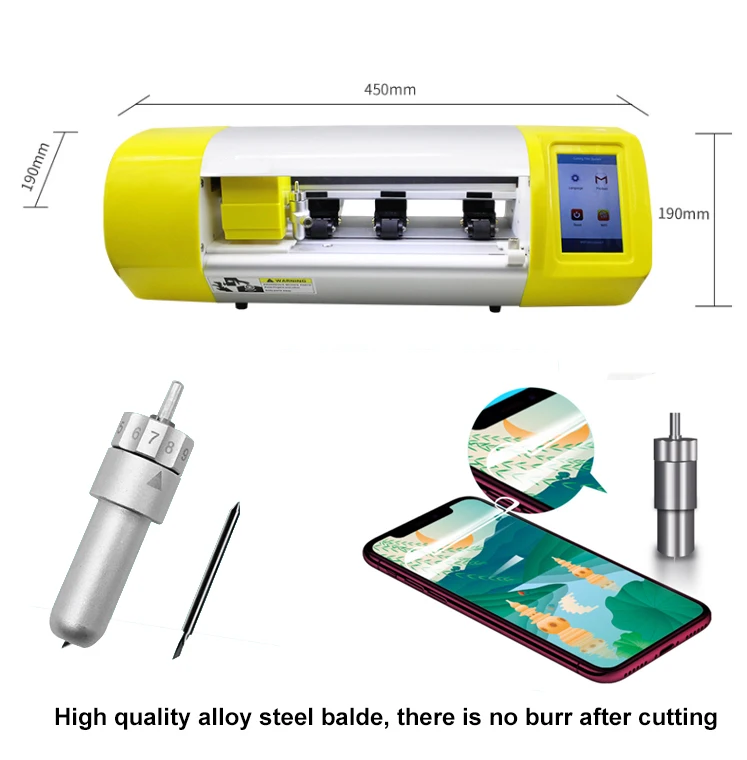 shb ceramic dzcolors unlimited screen protector film cutting machine for airpods mobile phone watch front glass back cover