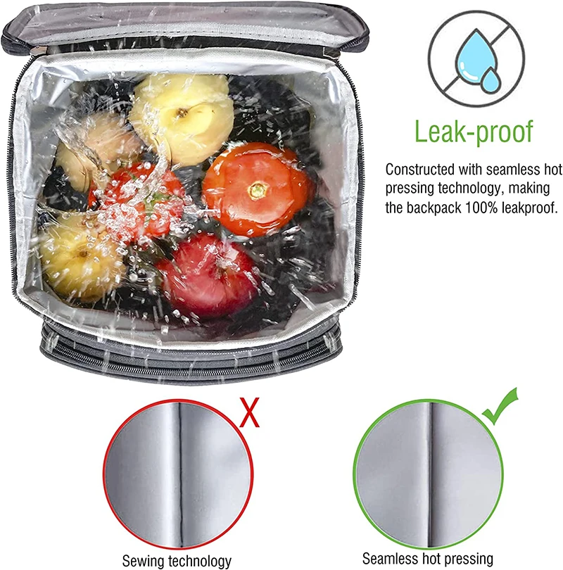 Wine Cooler Bags With Side Bottle Pockets Great Gear For Outdoor Activities Cooler Bag Insulated Beach Picnic Cooler Backpack