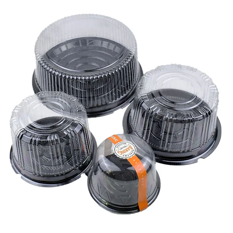 New Product Clear Plastic Mini Cupcake Container Dome Cake Box