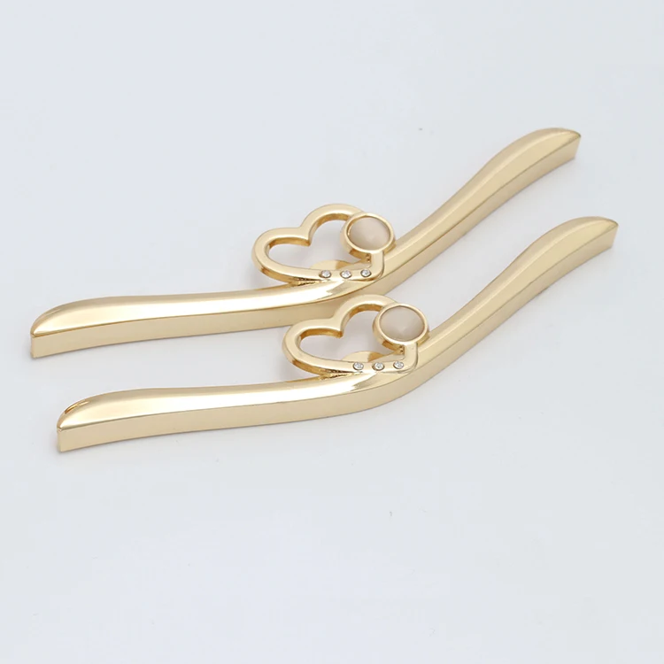 High quality metal bag corner hardware metal handle for ladies bag