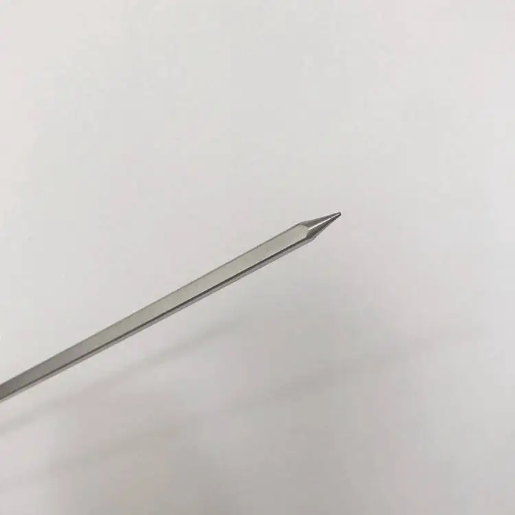 Sharp Point Square Super Stainless Steel Skewer with Wooden Handle for BBQ or Cleaning Kitchen Tool for Camping Packed in Box