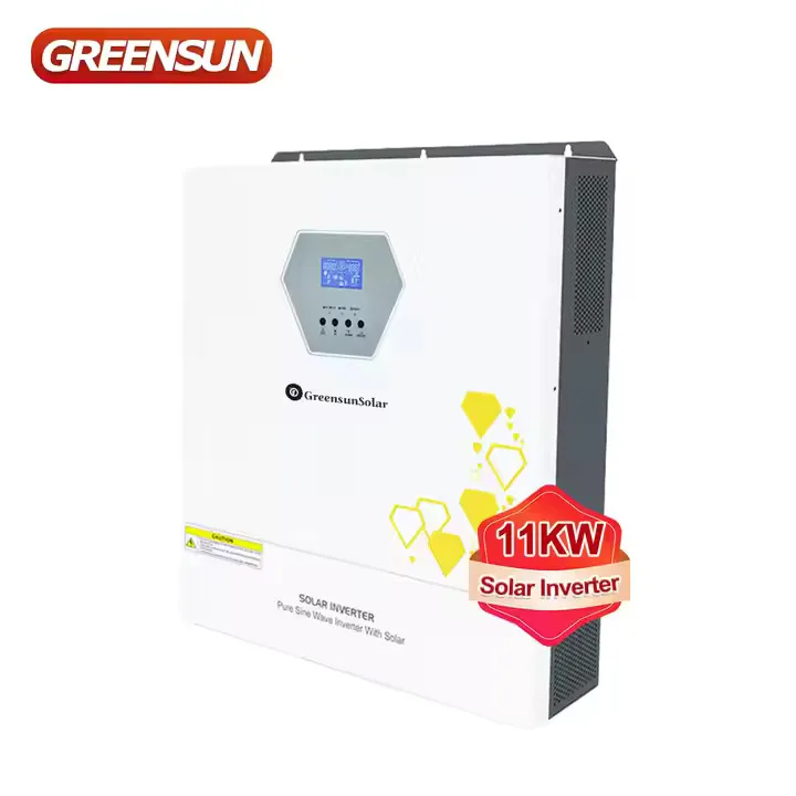 Greensun Long Lifespan Sinle Phase 48V Hybrid Solar Inverter Off Grid 51.2v 10Kw 12Kw Power Inverter Off Grid 10Kw For Home Use